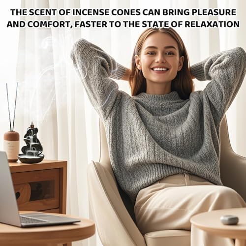 Backflow Incense Cones for Waterfall 108PCS 6 Scent Options