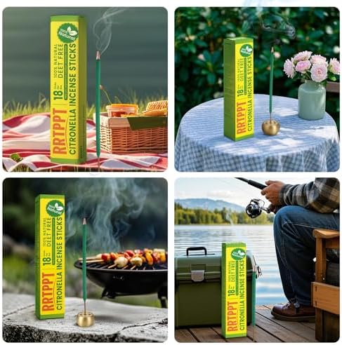Large Citronella Incense Sticks 18 per Tube for Outdoor Use