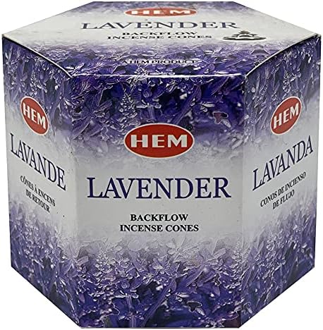 TRUMIRI Lavender Incense Cones 40 Pack for Waterfall Fountain