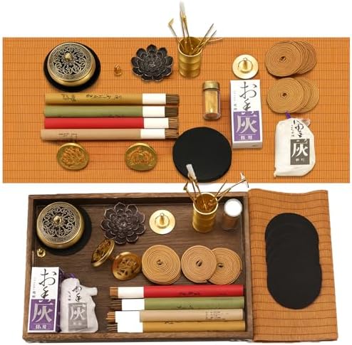 31 Pcs Brass Incense Burner Set for Yoga and Meditation