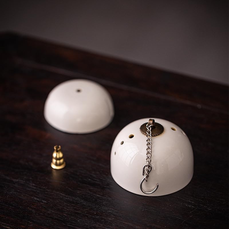 Ceramic Hanging Incense Burner - Automatic Rotating