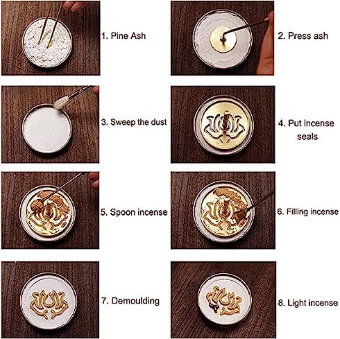 Powder Incense Burner Kit 24Pcs Pure Copper Set