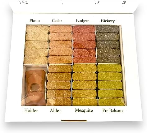 Crystalo Ishom 7 Earthy Himalayan Incense Set with Holder