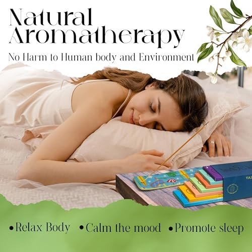 Raajsee Natural Incense Sticks Set of 6 with Holder