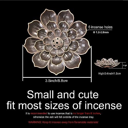 HIPASLO Incense Holder Burner 2 Pack Bronze