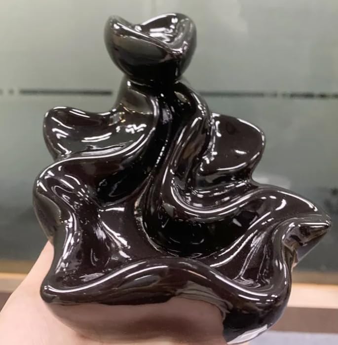 Ceramic Backflow Incense Holder Waterfall Burner Set
