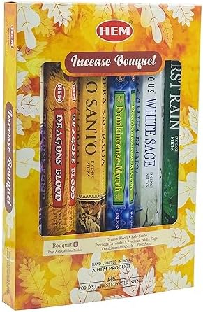 HEM Hexagonal Calming Incense Bouquet - 6 Popular Fragrances