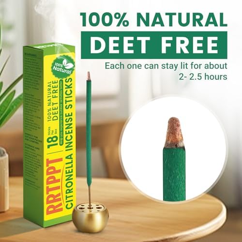 Large Citronella Incense Sticks 18 per Tube for Outdoor Use