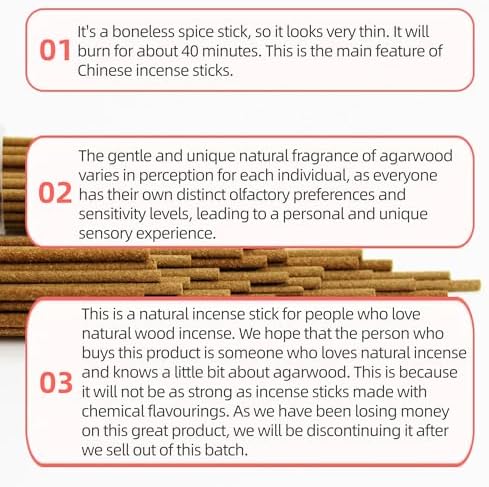 QINAN Series Natural Oud Incense Sticks 95 Pack
