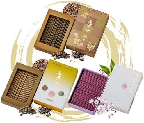Hasegawa Original Japanese Low Smoke Incense 3 Variety Pack