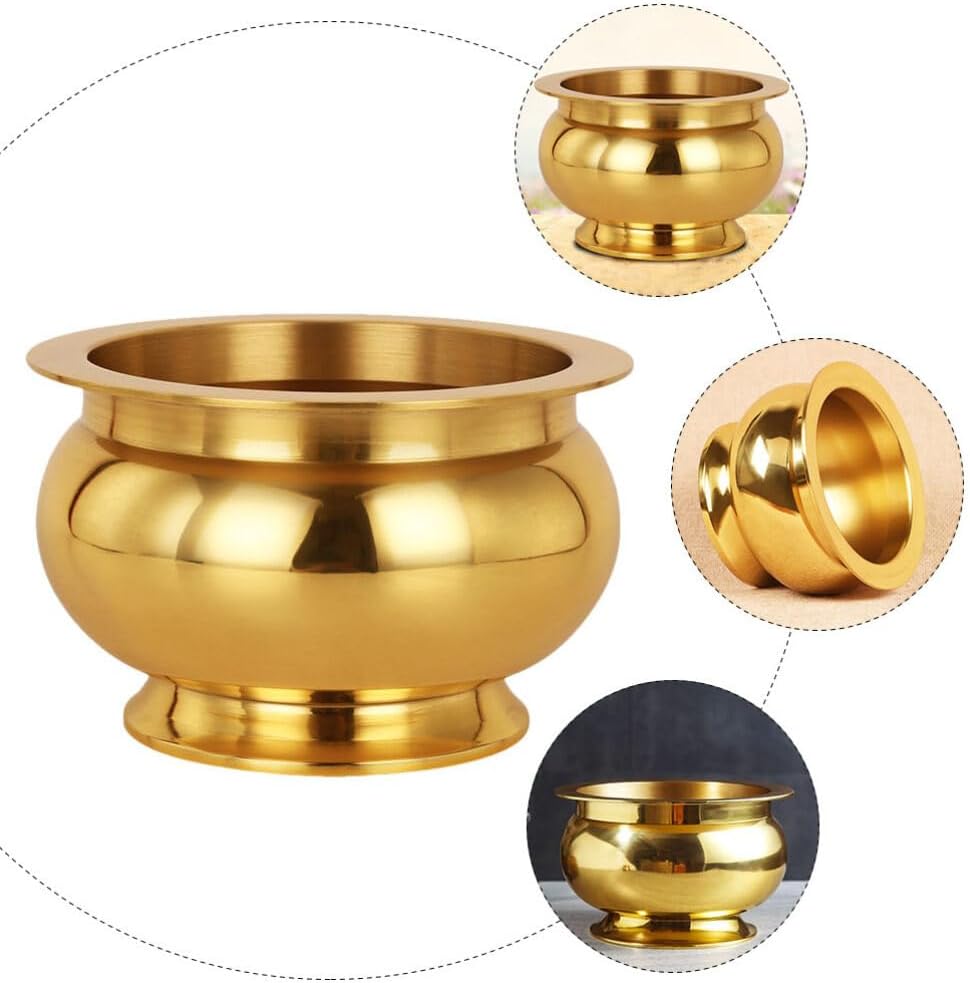 HOMSFOU Copper Incense Burner Meditation Decor