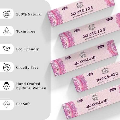 Raajsee Japanese Rose Incense Sticks 180 gm Pack of 12