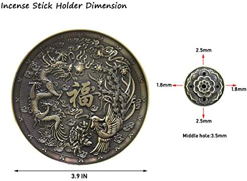 OTOFY Tibetan Buddha Incense Burner Holder with Gourd