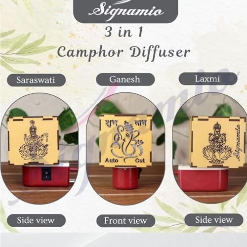 SIGNAMIO Auto Cut Incense Burner with Night Light