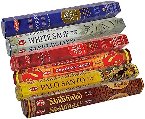 Hem Incense Sticks Variety Pack with Holder