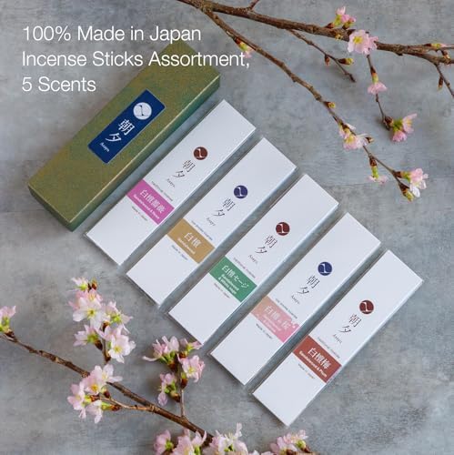 Asayu Japan Incense Sticks Assortment 5 Sandalwood Blends