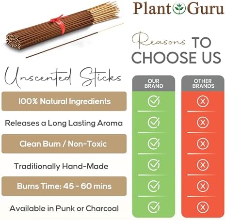 300 Natural Incense Sticks 11 for DIY Aromatherapy