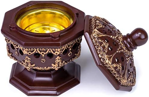 AM Lux Octagon Incense Burner - Bakhoor Cone Holder