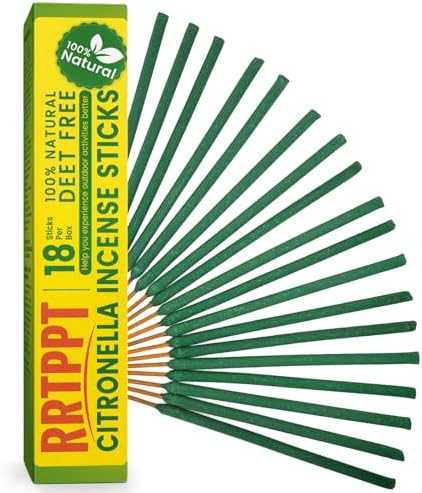 Large Citronella Incense Sticks 18 per Tube for Outdoor Use