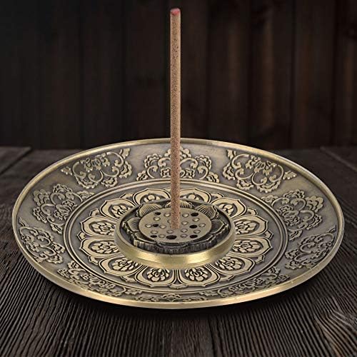 Luxurious Bronze Lotus Incense Holder with 9 Holes