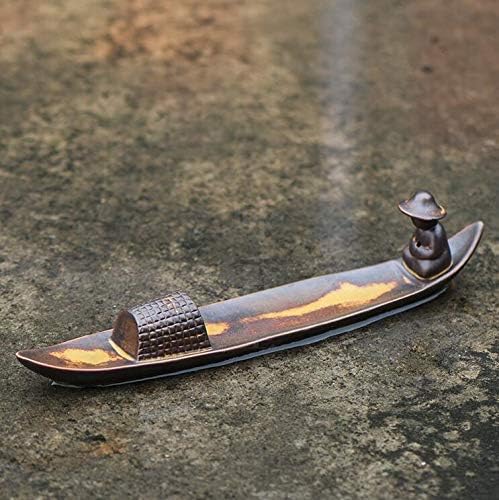 Fishing Boat Ceramic Incense Stand