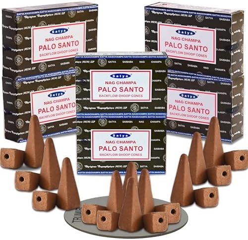 Palo Santo Backflow Incense Cones Pack of 6