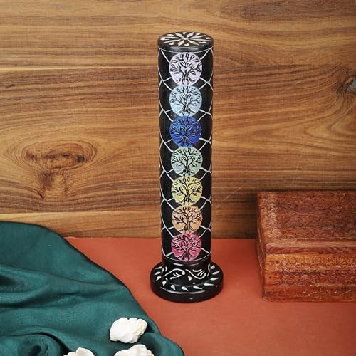 Ajuny Incense Holder Tree of Life Black Marble 105 Inch