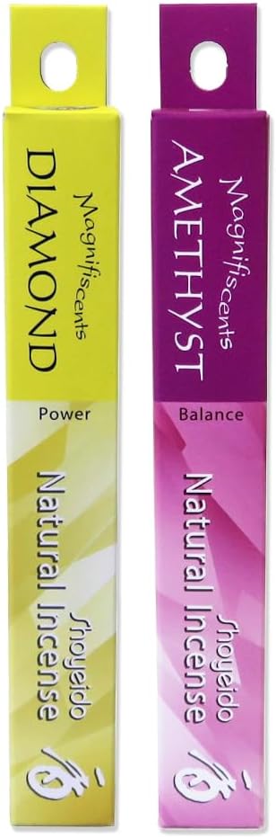 SHOYEIDO Diamond Amethyst Incense Set 30 Sticks