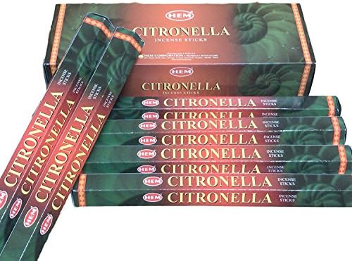 Citronella Incense Box of Six 20 Stick Tubes