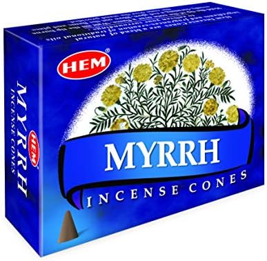 HEM Myrrh Incense Cones Pack of 12