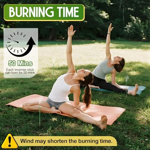 Qualirey 90 Pcs Citronella Incense Sticks for Outdoor Use
