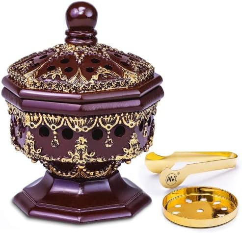AM Lux Octagon Incense Burner - Bakhoor Cone Holder