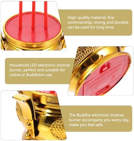 Buddha Style Electronic Incense Burner with LED Light
