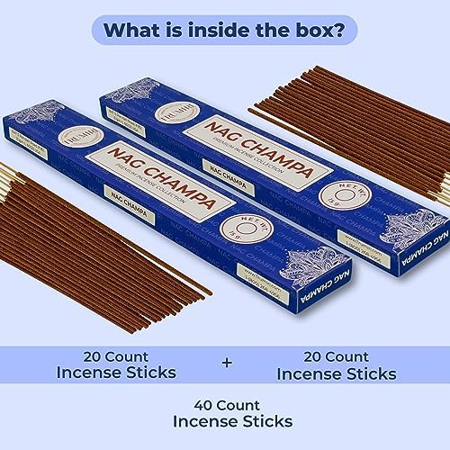 TRUMIRI Nag Champa Incense Sticks - 30 Sticks Dual Pack