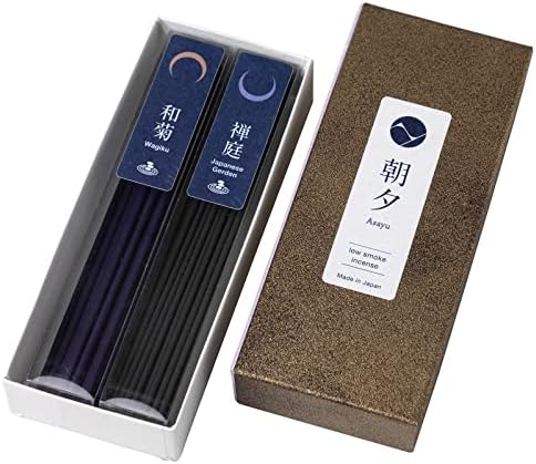 Asayu Japan Low Smoke Incense Sticks - Zen Set for Yoga and Meditation