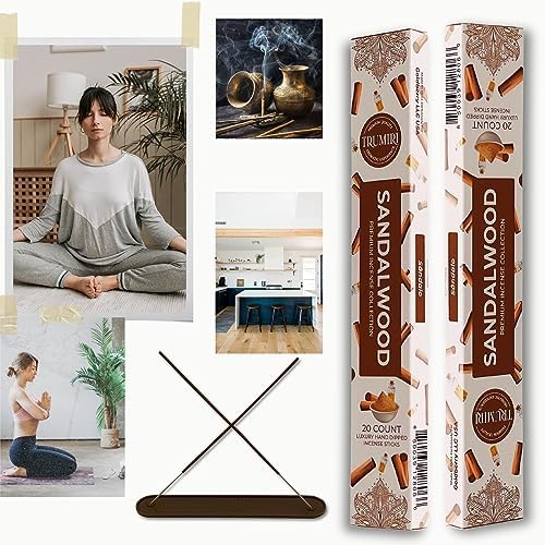 Sandalwood Incense Sticks - Dual Pack of 20
