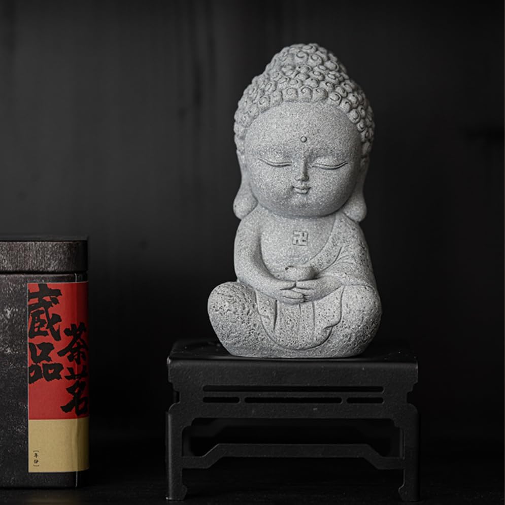 Buddha Incense Holder - Sakyamuni Blue Sandstone Burner
