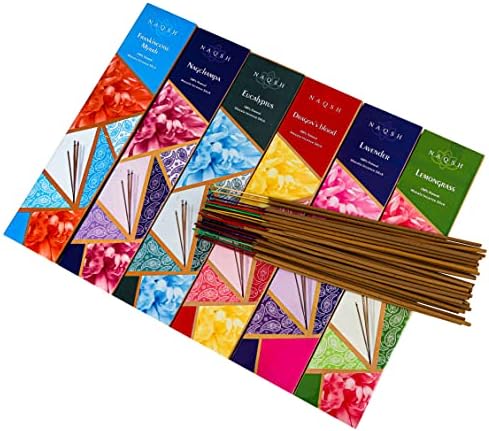 Naqsh Premium Hand-Rolled Incense Sticks Assorted 6 Pack