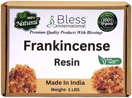 Bless International Premium Grade A Indian Frankincense Natural Tree Sap Resin 16 Ounces