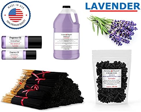 1 Inch Lavender Incense Charcoal Cones 85-100 Pack