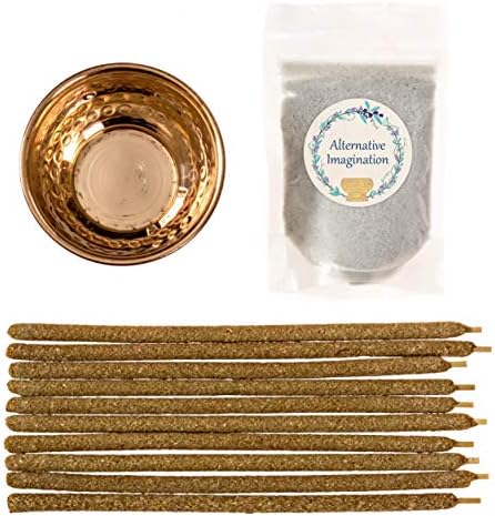 Palo Santo Home Incense Kit with 10 Sticks and Copper Bowl