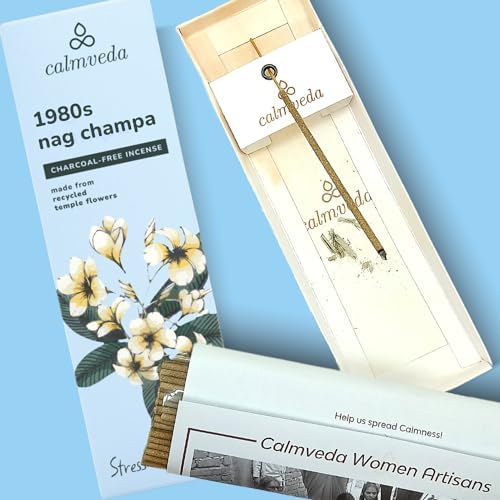 Calmveda 1980s Nag Champa Incense Sticks 80 Sticks