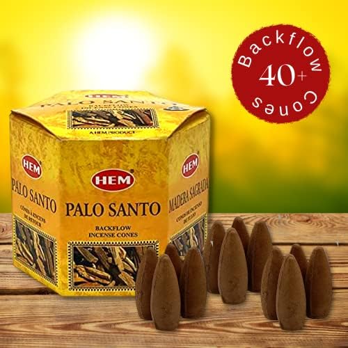 Calmveda Palo Santo Backflow Incense Cones - 40 Units