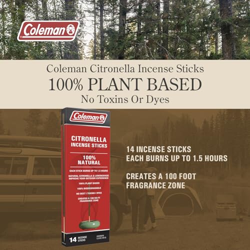 Coleman Citronella Incense Sticks 14-Pack