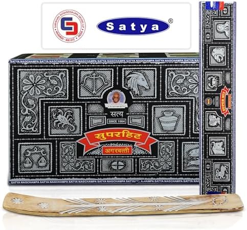Satya Super Hit Incense Sticks 15gmx12 with Raajsee Holder