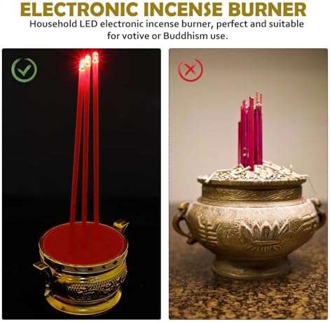 Buddha Style Electronic Incense Burner with LED Light
