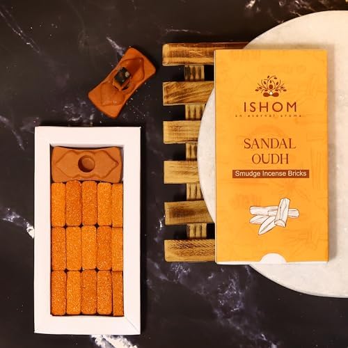 ISHOM Smudge Incense Bricks 45 Pack Combo