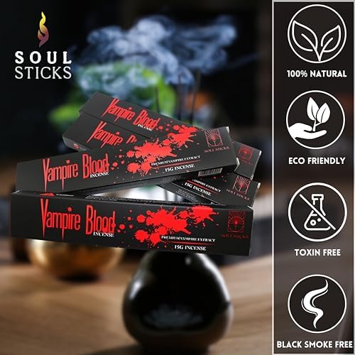 Vampire Blood Fragrance Incense Sticks 4 Pack 15 Grams Natural Aromatherapy