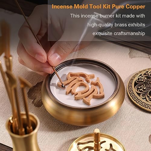 Brass Incense Burner Kit for Yoga Meditation