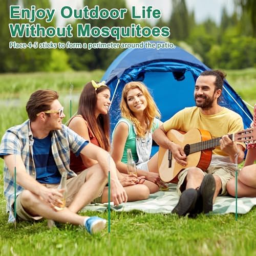 120 Pack Citronella Mosquito Incense Sticks for Outdoor Indoor Use